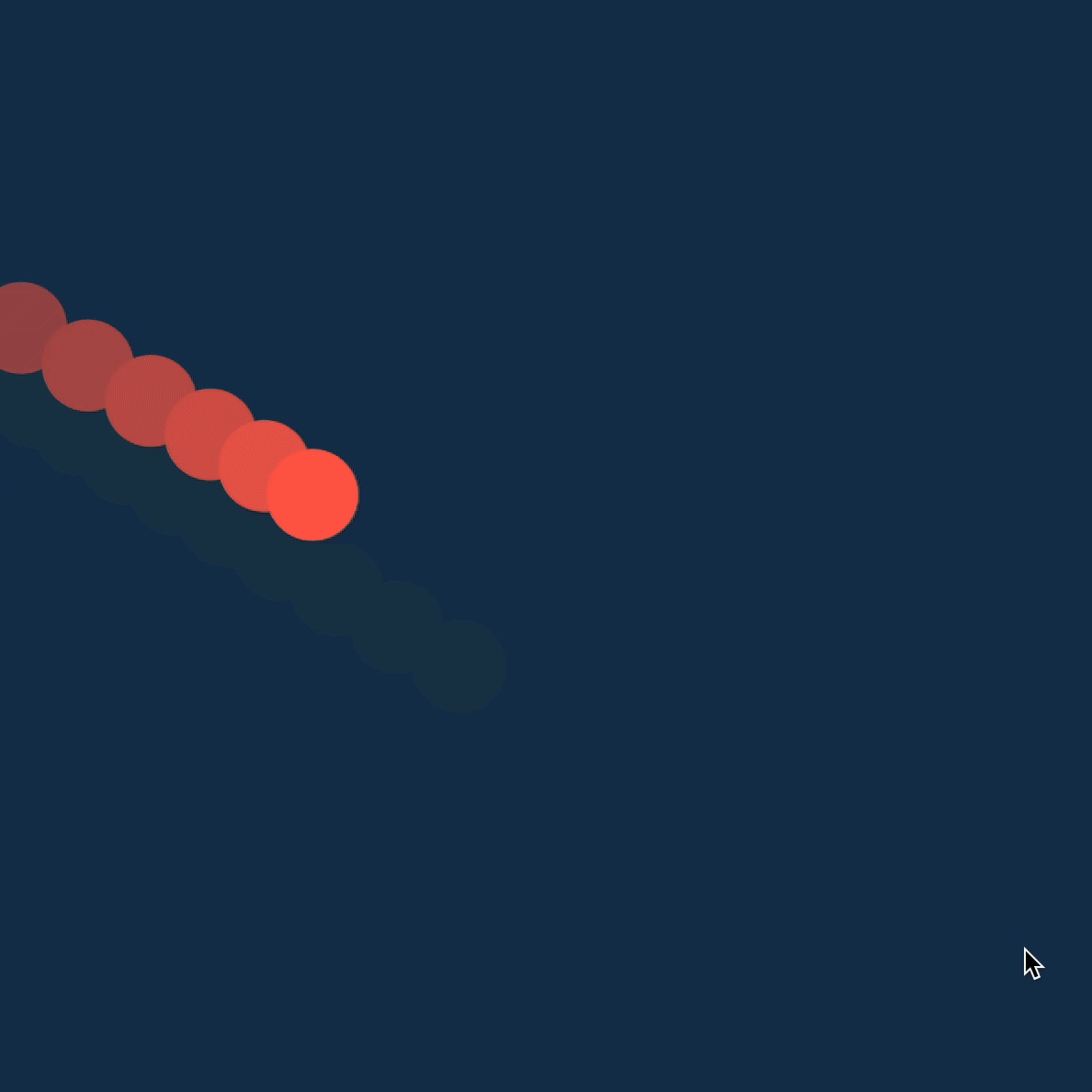 When the MakeyMakey is clicked it shoots out projectiles from the circle which can create a cool effect